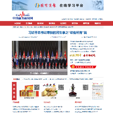 中国商务新闻网网站截图预览 中国商务新闻网网站logo - “电脑网络”网站目录优质网站推荐