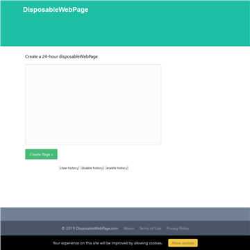 disposableWebPage网站截图预览