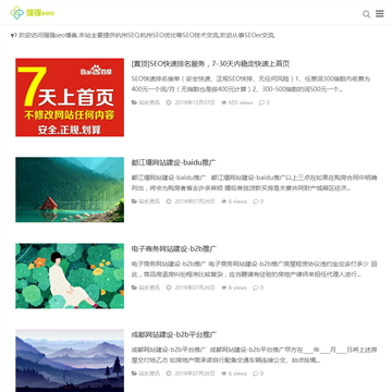 强强SEO博客网站截图预览